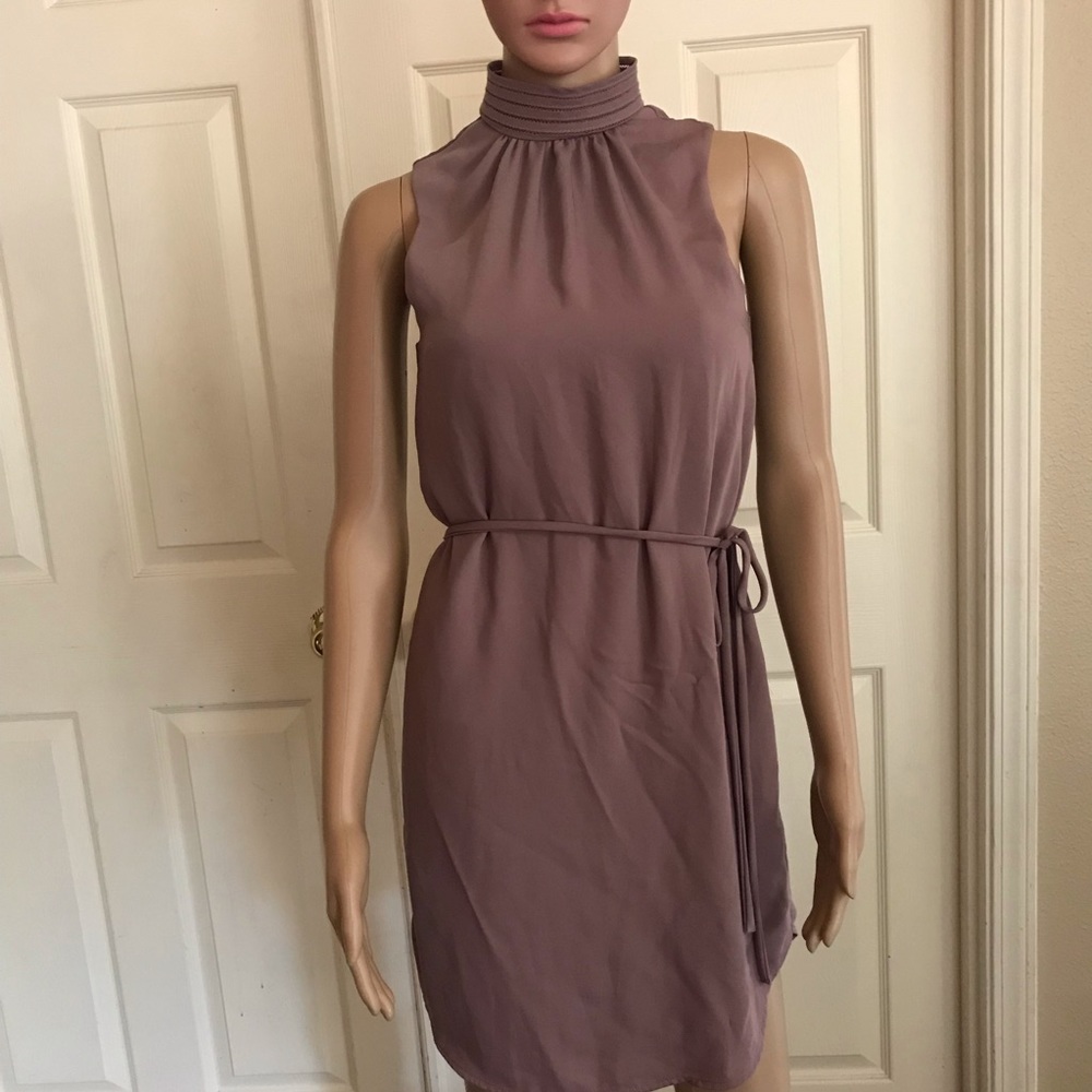 H&M sleeveless dress size 2 dusty rose color .